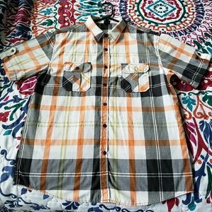 Men's short sleeve button down